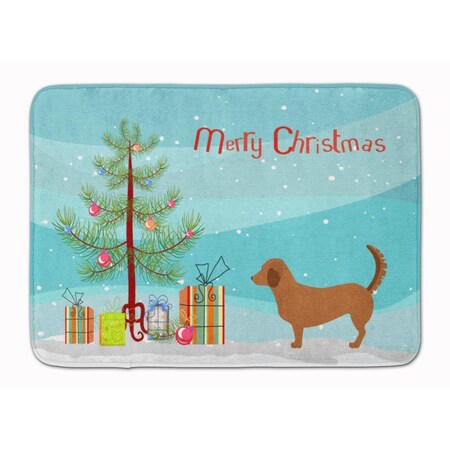 Carolines Treasures Alpine Dachsbrake Christmas Machine Washable Memory Foam Mat BB8432RUG